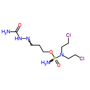 Hydroxy cyclophosphamide semicarbazone Structure,53948-46-2Structure