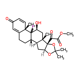 Triamcinolone acetonide 21-oic acid methyl ester Structure,53962-32-6Structure