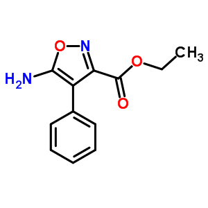 5-氨基-4-苯基異噁唑-3-羧酸乙酯結(jié)構(gòu)式_53983-15-6結(jié)構(gòu)式