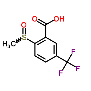 2-Methylsulfinyl-5-(trifluoromethyl)benzoic acid Structure,53985-33-4Structure