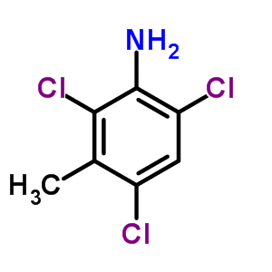 3-Methyl-2,4,6-trichloroaniline Structure,5400-76-0Structure