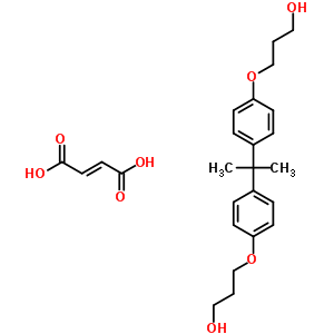 But-2-enedioic acid polymer with 3-[4-[2-[4-(3-hydroxypropoxy)phenyl]propan-2-yl]phenoxy]propan-1-ol Structure,54018-76-7Structure