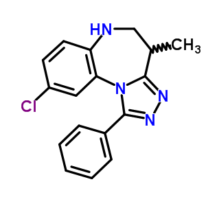 9-Chloro-5,6-dihydro-4-methyl-1-phenyl-4h-[1,2,4]triazolo[4,3-a][1,5]benzodiazepine Structure,54028-81-8Structure