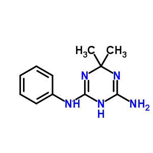 6,6-Dimethyl-n~2~-phenyl-1,6-dihydro-1,3,5-triazine-2,4-diamine Structure,5405-66-3Structure