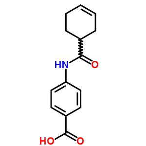 4-[(Cyclohex-3-en-1-ylcarbonyl)amino]benzoic acid Structure,54056-83-6Structure