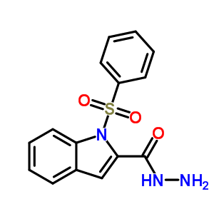 1-(Phenylsulfonyl)-1h-indole-2-carboxylic acid hydrazide Structure,540740-51-0Structure