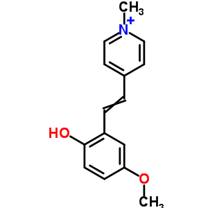 4-Methoxy-2-[(e)-2-(1-methylpyridin-4-yl)ethenyl]phenol Structure,54077-94-0Structure