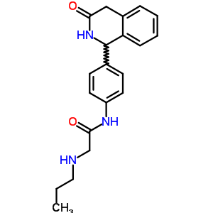 4-(3-氧代-1,2,3,4-四氫異喹啉-1-基)-2-(丙基氨基)乙酰苯胺結(jié)構(gòu)式_54087-38-6結(jié)構(gòu)式