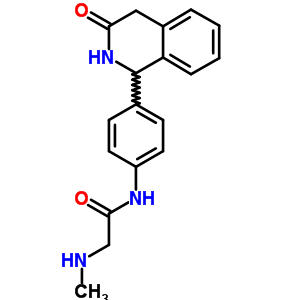 2-(Methylamino)-4’-(3-oxo-1,2,3,4-tetrahydroisoquinolin-1-yl)acetanilide Structure,54087-44-4Structure