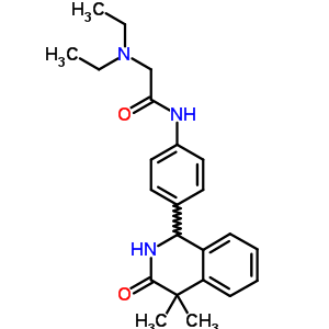 2-(Diethylamino)-4’-(4,4-dimethyl-3-oxo-1,2,3,4-tetrahydroisoquinolin-1-yl)acetanilide Structure,54087-51-3Structure