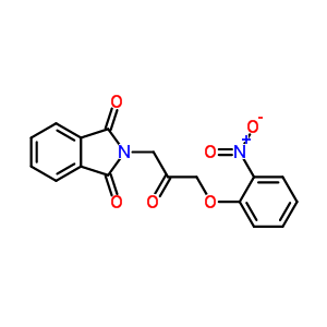 2-[3-(2-Nitrophenoxy)-2-oxo-propyl]isoindole-1,3-dione Structure,54252-53-8Structure