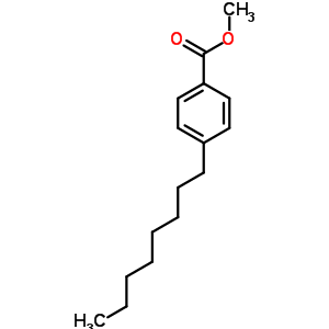 4-辛基苯甲酸甲酯結(jié)構(gòu)式_54256-51-8結(jié)構(gòu)式