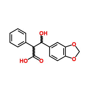 3-Benzo[1,3]dioxol-5-yl-3-hydroxy-2-phenyl-propanoic acid Structure,5426-82-4Structure