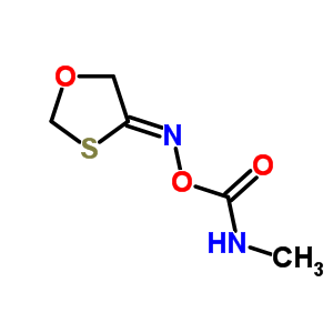 順式-1,3-氧硫雜環(huán)戊烷-4-酮 O-((甲基氨基)羰基)肟結(jié)構(gòu)式_54266-44-3結(jié)構(gòu)式