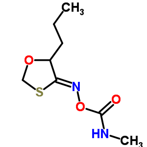 (Z)-5-propyl-1,3-oxathiolan-4-one o-((methylamino)carbonyl)oxime Structure,54266-80-7Structure