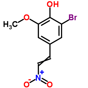 2-Bromo-6-methoxy-4-(2-nitroethenyl)phenol Structure,54291-89-3Structure