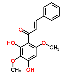 (E)-1-(2,4-dihydroxy-3,6-dimethoxy-phenyl)-3-phenyl-propenone Structure,54299-50-2Structure