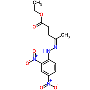 Pentanoic acid,4-[2-(2,4-dinitrophenyl)hydrazinylidene]-, ethyl ester Structure,5430-86-4Structure