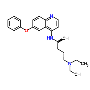 N,n-diethyl-n-(6-phenoxyquinolin-4-yl)pentane-1,4-diamine Structure,5431-04-9Structure