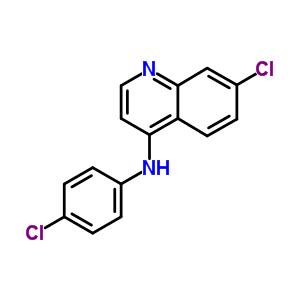 7-氯-n-(4-氯苯基)-4-喹啉胺結(jié)構(gòu)式_5431-39-0結(jié)構(gòu)式