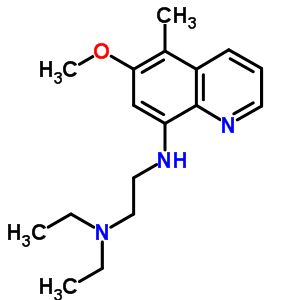 N,n-diethyl-n-(6-methoxy-5-methyl-quinolin-8-yl)ethane-1,2-diamine Structure,5431-54-9Structure