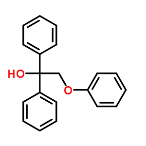 2-Phenoxy-1,1-diphenyl-ethanol Structure,5432-02-0Structure