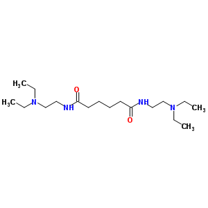 Hexanediamide,n1,n6-bis[2-(diethylamino)ethyl]- Structure,5432-14-4Structure