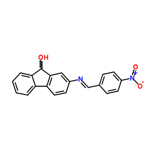 2-[(4-Nitrophenyl)methylideneamino]-9h-fluoren-9-ol Structure,5432-95-1Structure