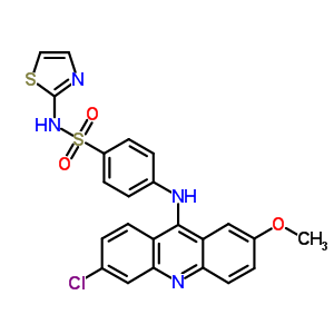 4-[(6-Chloro-2-methoxy-acridin-9-yl)amino]-n-(1,3-thiazol-2-yl)benzenesulfonamide Structure,5433-31-8Structure