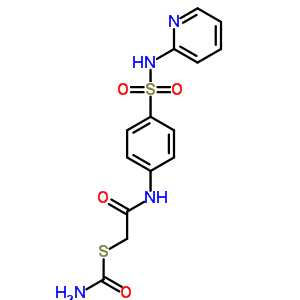 2-Carbamoylsulfanyl-n-[4-(pyridin-2-ylsulfamoyl)phenyl]acetamide Structure,5433-33-0Structure