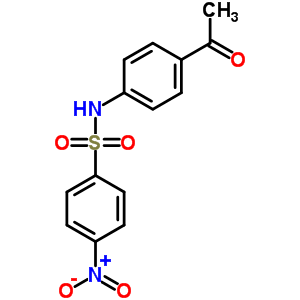 N-(4-acetylphenyl)-4-nitro-benzenesulfonamide Structure,5433-86-3Structure