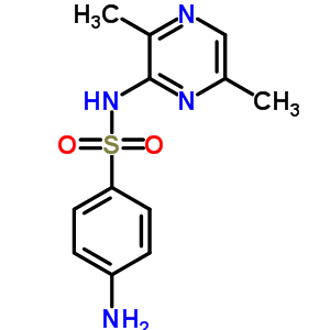 Benzenesulfonamide,4-amino-n-(3,6-dimethyl-2-pyrazinyl)- Structure,5433-89-6Structure