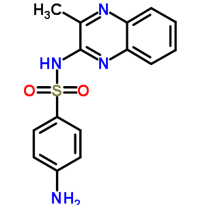 Benzenesulfonamide,4-amino-n-(3-methyl-2-quinoxalinyl)- Structure,5433-92-1Structure