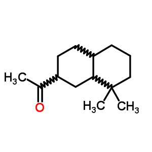 1-(十氫-8,8-二甲基-2-萘)-乙酮結(jié)構(gòu)式_5435-87-0結(jié)構(gòu)式