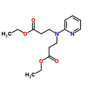 B-alanine,n-(3-ethoxy-3-oxopropyl)-n-2-pyridinyl-, ethyl ester Structure,5436-02-2Structure