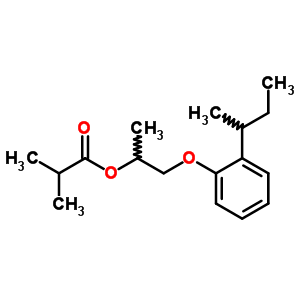 1-(2-Butan-2-ylphenoxy)propan-2-yl 2-methylpropanoate Structure,5436-82-8Structure