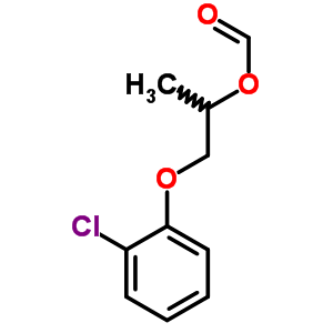 1-(2-Chlorophenoxy)propan-2-yl formate Structure,5436-94-2Structure