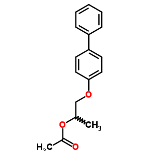 1-(4-Phenylphenoxy)propan-2-yl acetate Structure,5437-02-5Structure