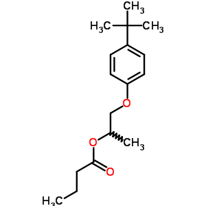 Butanoic acid,2-[4-(1,1-dimethylethyl)phenoxy]-1-methylethyl ester Structure,5437-03-6Structure