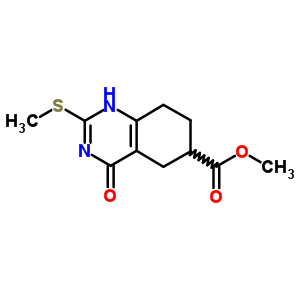 6-Quinazolinecarboxylicacid, 3,4,5,6,7,8-hexahydro-2-(methylthio)-4-oxo-, methyl ester Structure,5437-53-6Structure