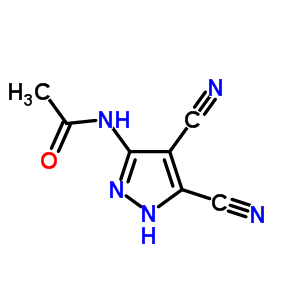 Acetamide,n-(4,5-dicyano-1h-pyrazol-3-yl)- Structure,54385-50-1Structure