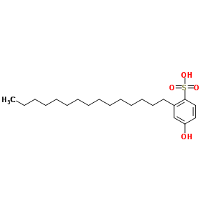 4-Hydroxy-2-pentadecyl-benzenesulfonic acid Structure,5439-26-9Structure