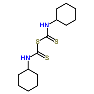 N-cyclohexyl-1-(cyclohexylthiocarbamoylsulfanyl)methanethioamide Structure,5439-69-0Structure