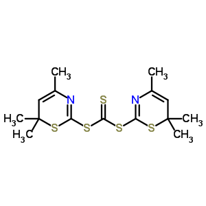 Bis[(4,6,6-trimethyl-1,3-thiazin-2-yl)sulfanyl]methanethione Structure,5439-72-5Structure