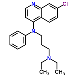 N-(7-chloroquinolin-4-yl)-n,n-diethyl-n-phenyl-propane-1,3-diamine Structure,5439-75-8Structure