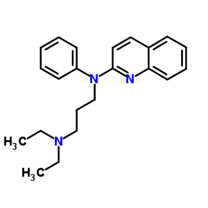 N,n-diethyl-n-phenyl-n-quinolin-2-yl-propane-1,3-diamine Structure,5439-76-9Structure