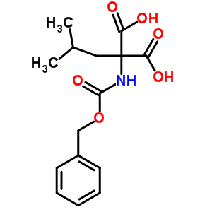 2-(2-Methylpropyl)-2-phenylmethoxycarbonylamino-propanedioic acid Structure,5440-28-8Structure