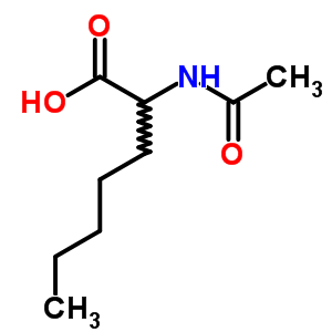 Heptanoic acid,2-(acetylamino)- Structure,5440-34-6Structure