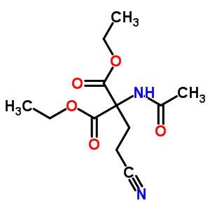 Diethyl 2-acetamido-2-(2-cyanoethyl)propanedioate Structure,5440-42-6Structure