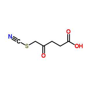 Pentanoic acid,4-oxo-5-thiocyanato- Structure,5440-64-2Structure